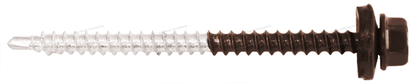 Приобрести долговечный Саморез 4,8х70 ПРЕМИУМ RAL8017 (коричневый шоколад) в Компании Металл Профиль.