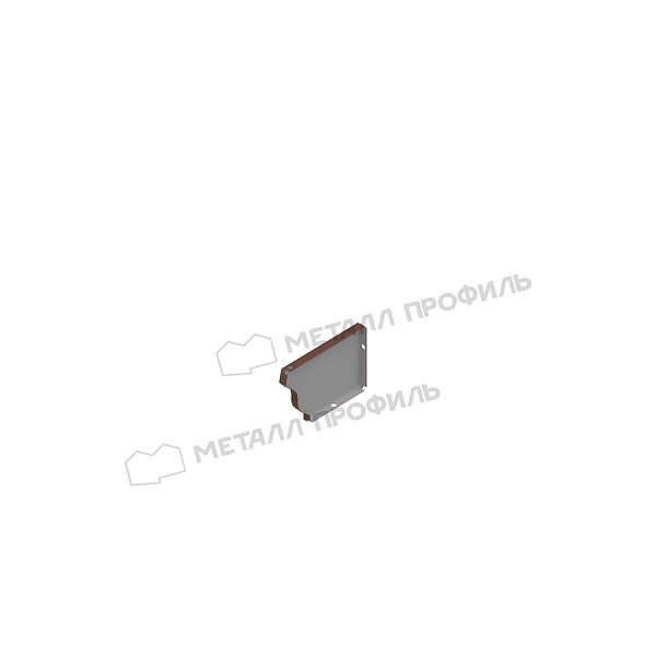 Заглушка желоба 120х86 левая (ПЭ-01-8017-0.5), заказать указанную продукцию по стоимости 95 ₽.